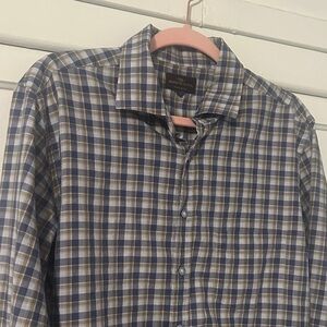 Rodd & Gunn Blue and tan Checkered Shirt